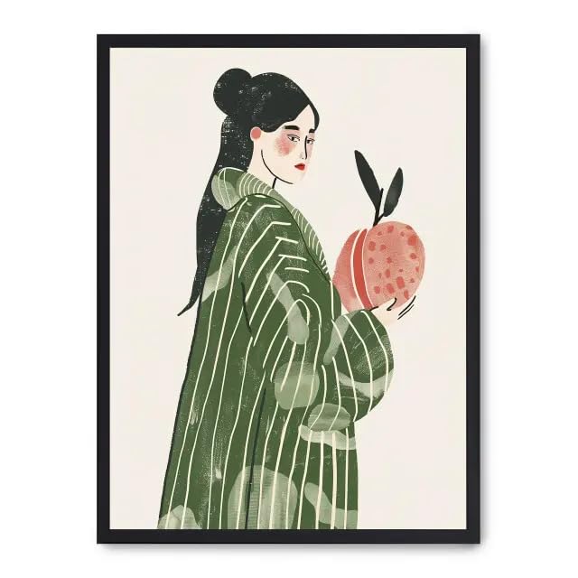Tableau Cuadro Woman with Fruit pour Ambiance Intérieure Raffinée