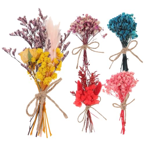 5 mini ramos de flores secas decorativas naturales miniatura 1