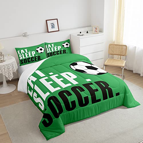 Image of Feelyou Football Bedding Set King Size 3Pcs for Boys Girls Women Men