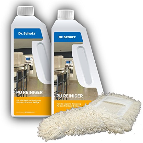 Dr. Schutz 2X PU Reiniger (750 ml) inkl. Wischmopp