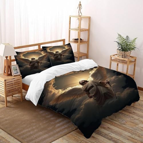 Housse de couette ange et épée gothique King 220x240cm avec 2 taies d'oreiller - 3