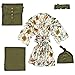 Day Of Blossom Floral Matching Print DAD Tshirt 3XL for Family Matching Sets, Green