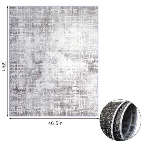 WUWEOT Office Chair Mat for Hardwood Floor, Anti-Slip Computer Gaming Chair Rug, 59 x 46.5 Inches Desk Floor Mat, Under Desk Low-Pile Rug, Hardwood/Tile Floor Protector