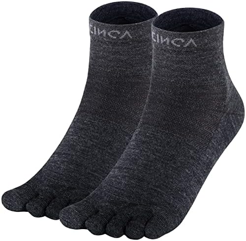OrrinSports Toe Socks Coolmax Running Socks for Men Women 3 Pairs Athletic Breathable Five Finger Socks
