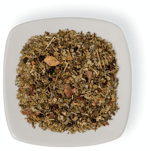 Chá - Mate Tea São Paulo - Moncloa - Chá misto de chá mate, amora, rosa mosqueta, hortelã, maracujá,