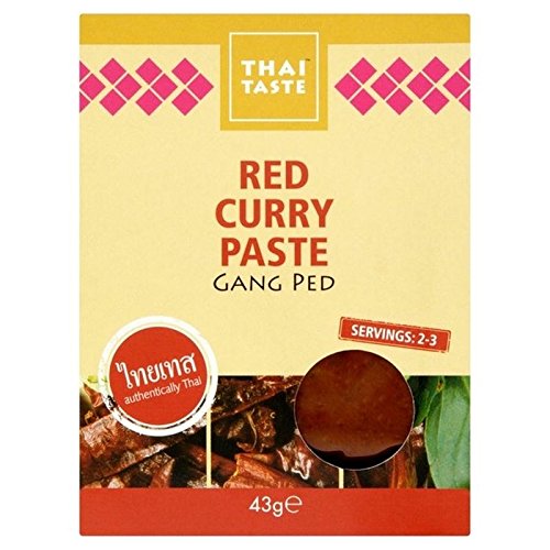Thai Taste Curry Rouge Pâte Sachet 43G - Paquet de 2 Cover