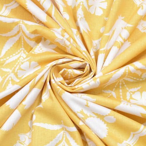 Image of haus & kinder Bedsheet Queen Size Bed Cotton | 186 TC Bed Sheet Double Bed with 2 Pillow Covers (100 x 90 Inches) | Soft Breathable Fabric - Festive Floral