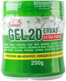 GEL MASSAGEADOR 20 ERVAS EXTRA FORTE ALÍVIO IMEDIATO - RHENUKS
