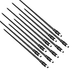 18 AWG DC Power Pigtail Cable, 2.1mm x 5.5mm Barrel Plug Wire Male Connectors for CCTV Security Camera and Led...