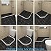 70-Inch Collapsible Shower Threshold Water Dam Barrier - Leak-Proof Water Blocker Guard for Bathroom and Shower Doors - Quick Setup for Dry Wet Separation and Floor Protection (WHITE, 39 inch)