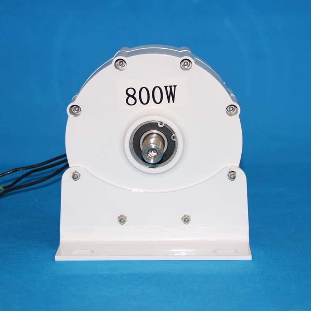 Wind Power Turbine Generator Low Speed 600W 12V 24V 48V 3 Phase Gearless Permanent Magnet Generator AC Alternators Use for Wind Water Turbine (Size : with Base, Color : 24V_500W)