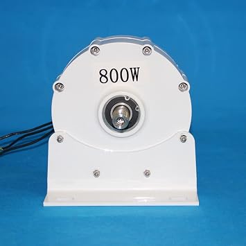 Wind Turbine Generator, Low Speed 600W 12V 24V 48V 3 Phase Gearless Permanent Magnet Generator AC Alternators Use For Wind Water Turbine for Boats, Gazebos, Chalets, or Mobile Homes(Without Base,12V_5