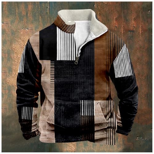 Graphic Hoodies for Men Men's Loose Stand Up Collar Sweatshirt Long Sleeved T Shirt Hooded 2024 Fall Loose3