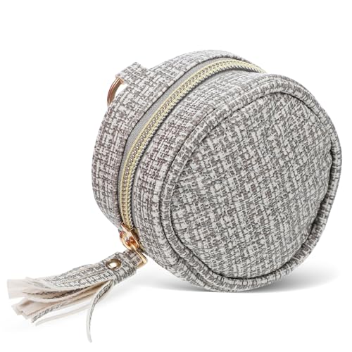 CALLARON Holder Case Portable Pouch for Diaper Bag Stylish Zippered Pouch Clip Travel Small Organizer Comfortable Pu Leather