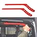 ICARS NEW Red Rear Aluminum Grab Handle Grab Bar for Jeep Wrangler JK JKU Unlimited Rubicon Sahara Accessories 4 door - Pair