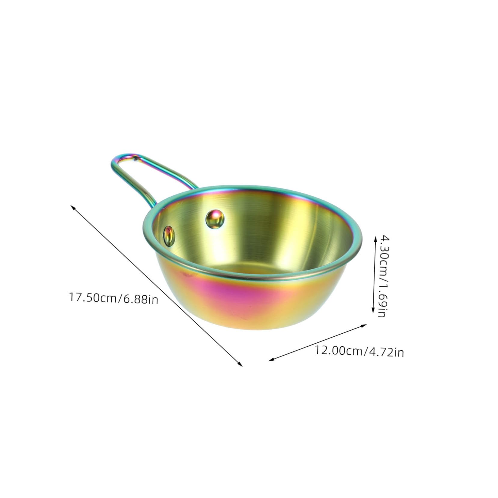 Alipis 2pcs Korean Rice Wine Bowls Dipping Dish for Sauces and Seasonings for Home Restaurant and Parties