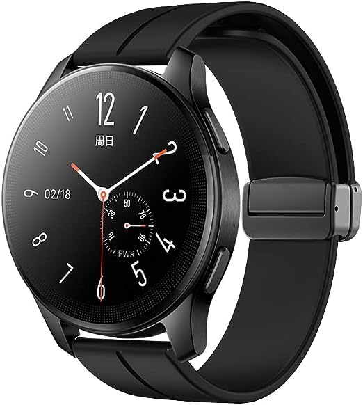 Image of 22 mm Silicone Magnetic Watch Straps Belt Band Compatible with Noise ColorFit Ultra /Ultra 2, FireBoltt, Boat, Active /GPS, Buzz, Nav & Nav+, Universal Smartwatch Straps