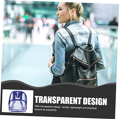 Luxshiny Clear Backpack for Lightweight Durable PVC Transparent Shoulder Bag for Travel Sports Daily Use Moderate Capacity and Easy to Mini Backpack2