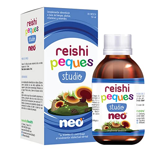 NEO | Reishi Neo Peques Studio - 150 gr | Jarabe infantil a base de Reishi, Vitamina C y Vitamina B5 - Mejora la concentración