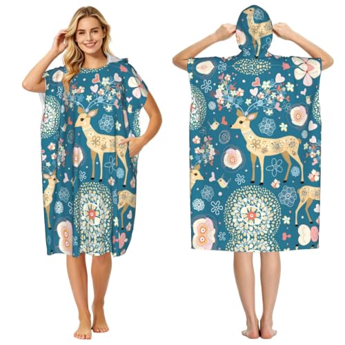 Poncho à capuche pour se changer facilement sur la plage - 2