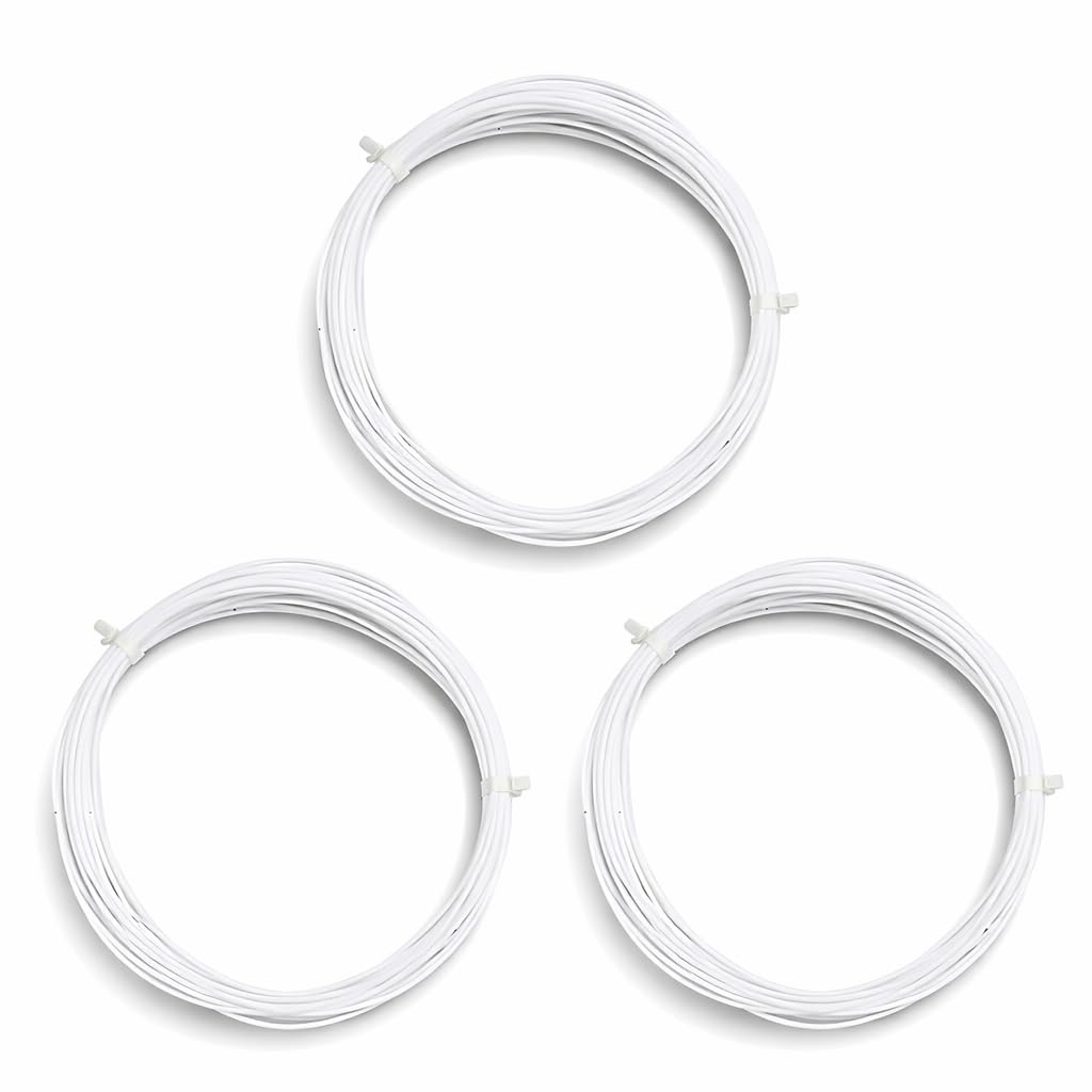 Nextage Badminton String 10 Meter Each – String Replacement Pack of 3 (Total 30m) for Badminton Rackets | Durable Nylon Badminton Gut for Rackets | Ideal for Practice & Training