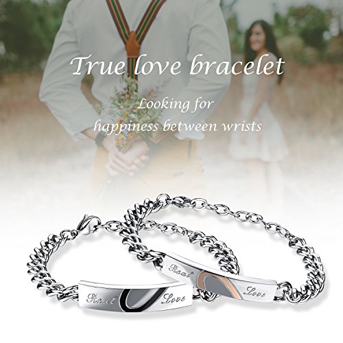 Flongo Coppia Bracciali Braccialetto Lui & Lei