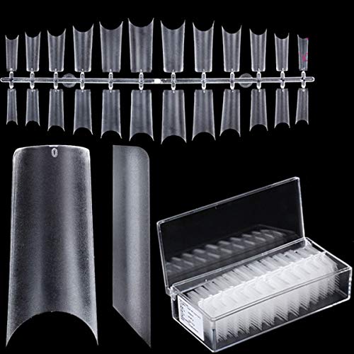 500 No-File Tunnel Tips Clear - Ultradünn für schöne Nägel - Nageltips für Verlängerung