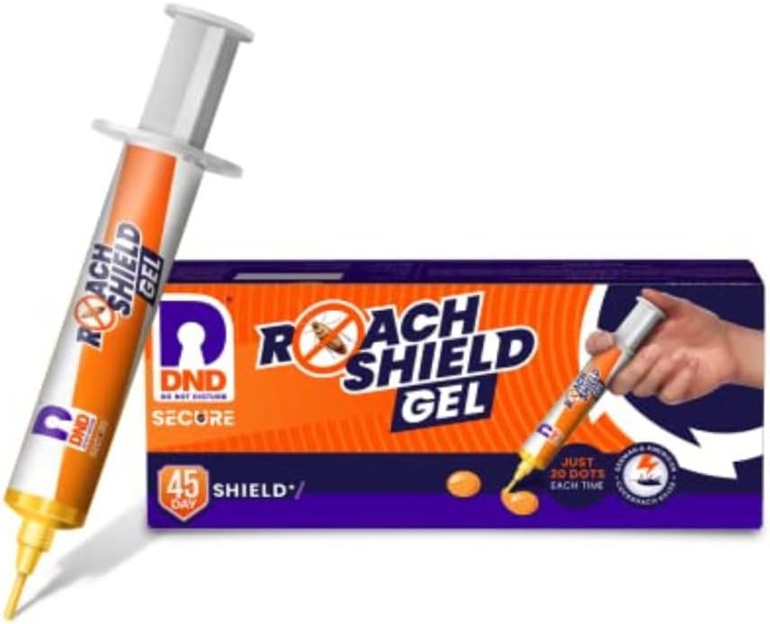 DND Secure Roach Shield Gel - Anti Cockroach Gel | Roach Repellent | Cockroach Killer | 45-Day Shield against Cockroaches | Pack of 1 (32 gm)