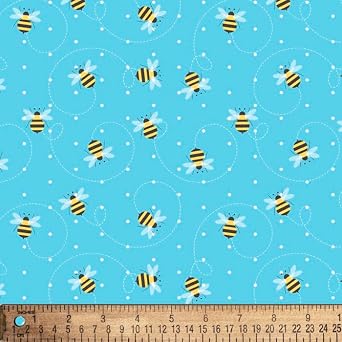 قماش بولي قطني من Baby Bumblebees Dots من The Yard