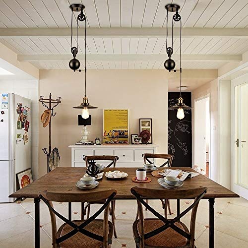 Lampe de lustre moderne à LED pour ambiance bistrot et loft industriel - 3
