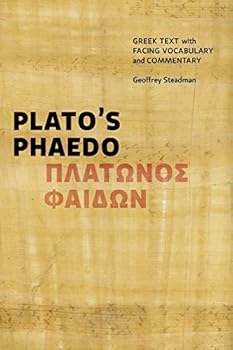 Paperback Plato's Phaedo: Greek Text with Facing Vocabulary and Commentary Book