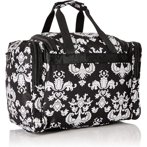 Image of World Traveler 81T16-630 Duffle Bag, One Size, Black White Damask II