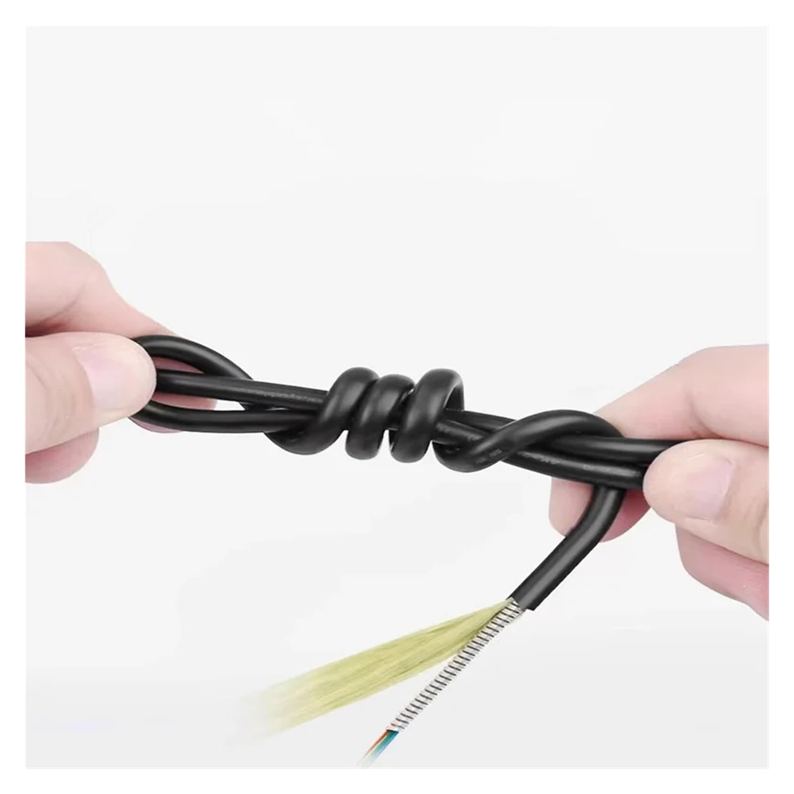 Cable de fibra óptica blindado de TPU, multimodo OM3, 12 núcleos, LC, latiguillo flexible de fibra óptica, FTTH, 10 m-40 m(12core LC-LC 10m)