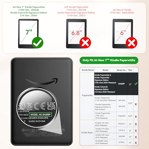 Image of IPROKKO 2 Pack Anti Blue Light Screen Protector for 7-inch Kindle Paperwhite 12th Gen 2024 & Kindle Colorsoft 1st Generation (Signature /Kids Edition). Matte Anti-Glare High Clarity Protective Paper-like Film, Compatible With Kobo Aura 2, Boox Go 7
