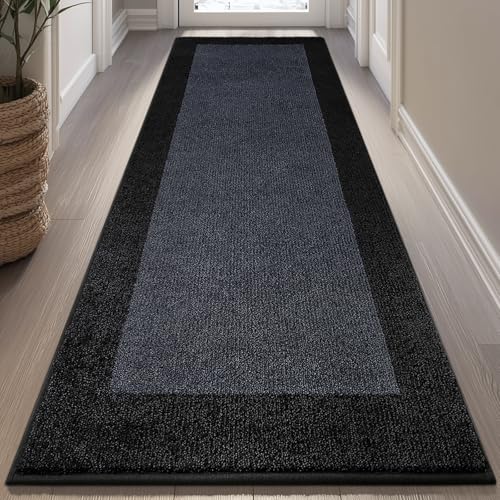 Image of Machine Washable Kitchen Rug 32 inch x 72 inch, Non Slip Indoor Door Rug, Absorbent Entrance Runner Rug for Bedroom, Hallway, Bathroom, Floor (Roll Packing)