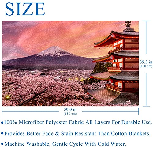 Couverture douce Fujiyoshida 150x100 cm pour lit et canapé