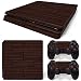 YWZQ per PS4 Slim Stickers Skin per Playstation 4 Slim Console & Controller Cover Skin Decalcomanie Pelle Gamepad Adesivi Pellicola Adesivi Legno Grano,F