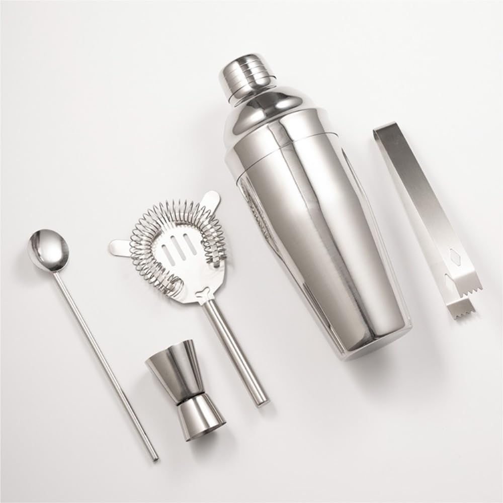 Shaker à cocktails Ensemble de 5 shakers à cocktail en acier inoxydable de 750 ml, ustensiles de bar for barmans