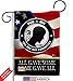 Not Forgotten POW MIA Garden Flag - 2pcs Pack Armed Forces Service All Branches Support Honor United State American Military Veteran Official - House Yard Gift Double-Sided 13 X 18.5