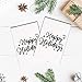 BEST PAPER GREETINGS Happy Holidays Cards Bulk - Blank Holiday Greeting Cards - 48 Pack, 4 x 6 in White Cardstock & Kraft Envelopes - 6 Mini Assorted Gold Foil Snowflake Designs