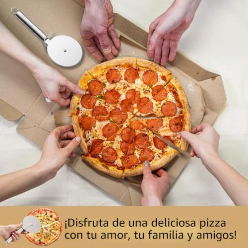 Miniatura 7 de Berglander Rueda De Pizza, Chapado En Titanio Dorado, Cortador De Pizza Súper Afilado De Acero Inoxidable Con Chapado En Oro Rosa De Titanio, Cortador De Masa, Fácil De Limpiar Y Almacenar