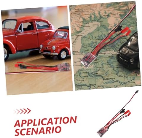 NUOBESTY 20A Fırça Motoru, Fren Anahtarlı Devir Kontrolü, RC Modeli Araç ve Tekne Aksesuarları, RC Arabalar ve Tekneler için Çift Yönlü Küçük Kumanda - Görsel 6