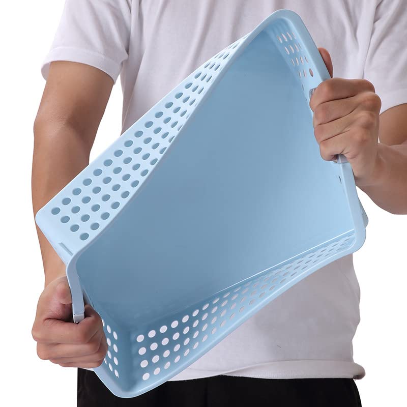 Set Di 4 Cestini Portaoggetti In Plastica - Ideali Per Organizzazione Casa E Ufficio - Foto 12