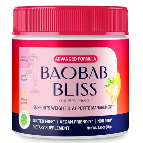 Baobab Bliss Powder, Baobab Bliss Supports Fitness & Healthy Lifestyle, Baobab Bliss Powder - Maximum Strength, All Natural Formula Powder, BaobabBliss Organic Powder Reviews (1 Pack)