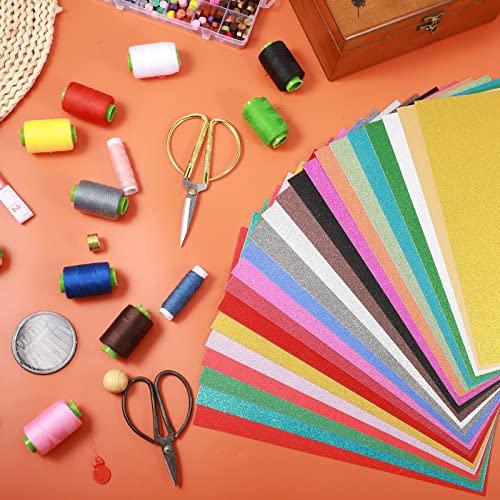 240 Sheets A4 Glitter Cardstock Paper Bulk Colored Card Stock Paper For Diy Art Craft Project Scrapbook 8.27 X 11.69 Inch 250 Gsm 24 Colors St. Patrick Party Decor Gift Wrap Wedding Birthday #TOP3