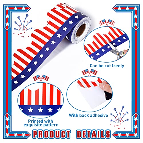 Sabary 68.9 Feet American Flag Bulletin Board Borders for Bulletin Board by Sabary - Used condition - Image 3