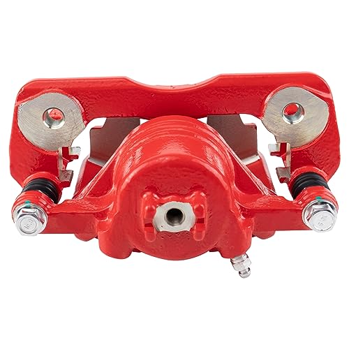 Image of TRQ Performance Front Driver and Passenger Side Brake Caliper Set Caliper Brackets Hardware Compatible with 13-14 Acura ILX Hybrid 12-15 Honda Civic Hybrid Hybrid-L 09-20 Honda Fit