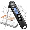 FUMMDUS Meat Thermometer Digital, 3S Instant Read Food Thermometer for Cooking with Backlight & Magnet, Foldable Temperature Probe Kitchen Gadgets Essentials for BBQ Oven Grill Smoker Candy