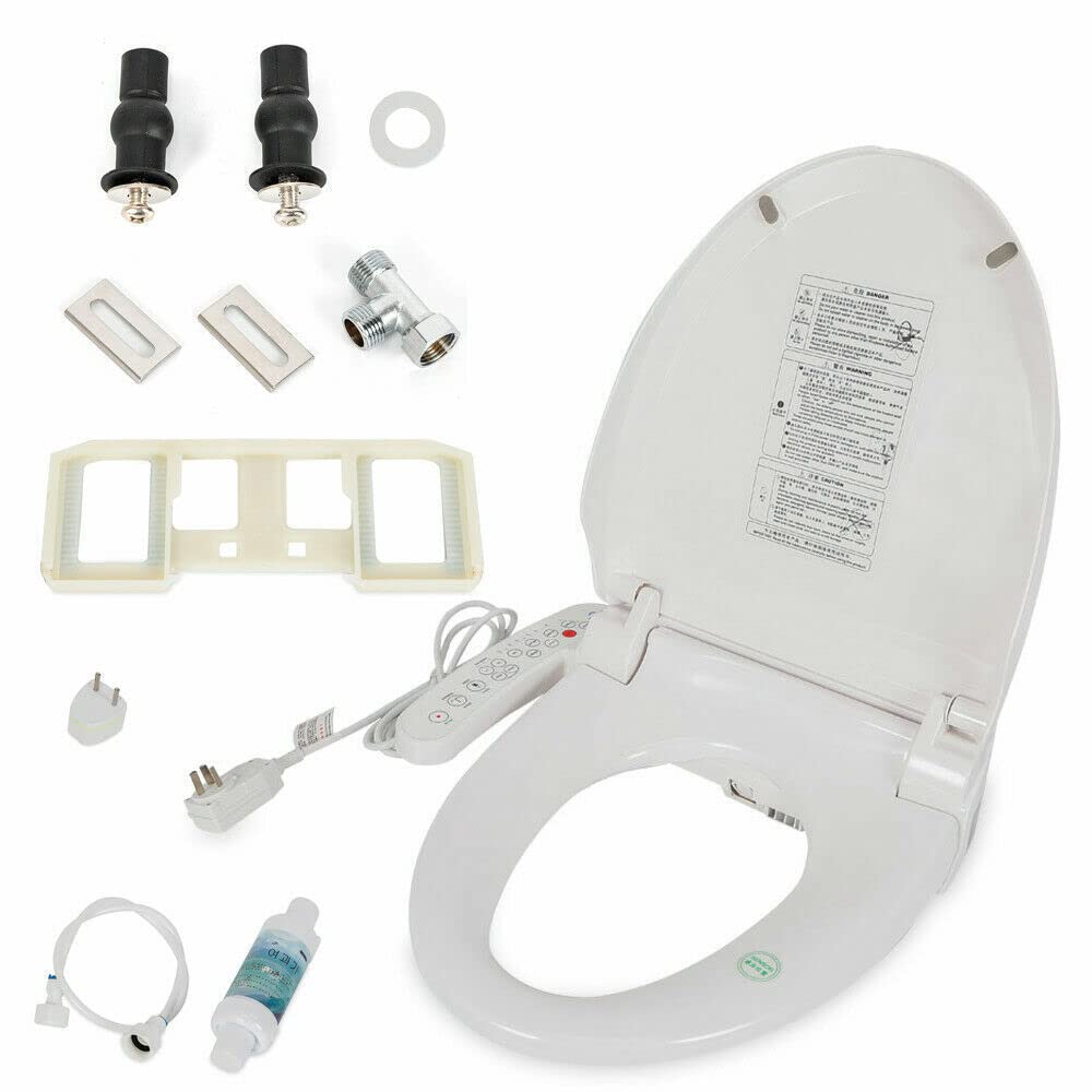 Elektronischer Bidet-Toilettensitz – Mit Warmwasser, Heizung, Massage & Fernbedienung, 1350 W, 220 V
