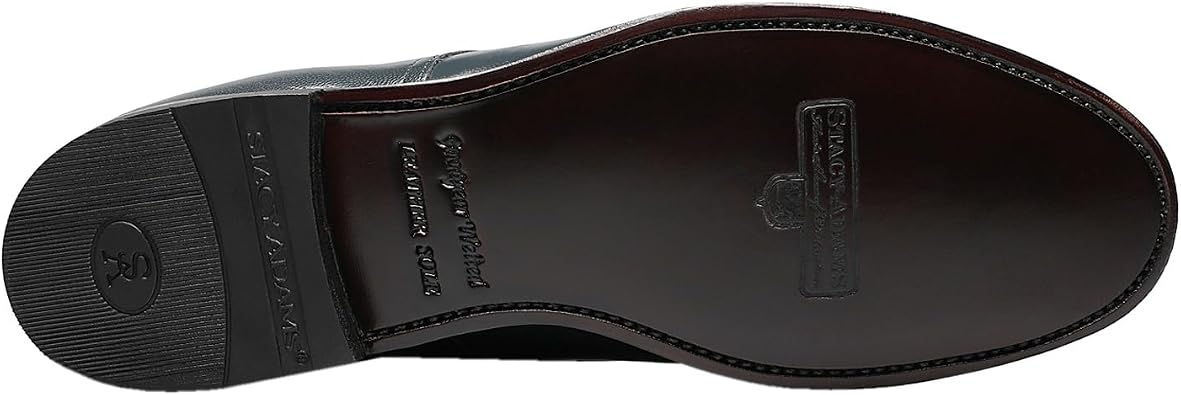 Stacy Adams Mens Madison Cap Toe Oxford , 12, Navy